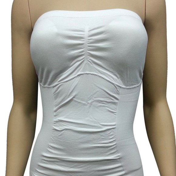 Always USA Padded Mid Size Tube Top One Size WHITE - B02 - Picture 1 of 1